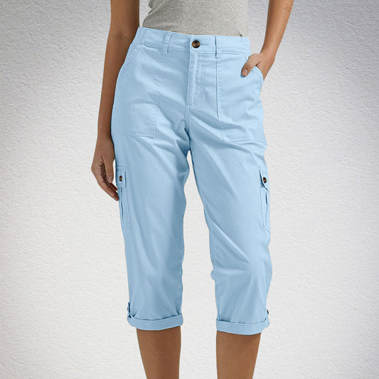 Capri Broek met Meerdere Zakken - Van Dongen Mode