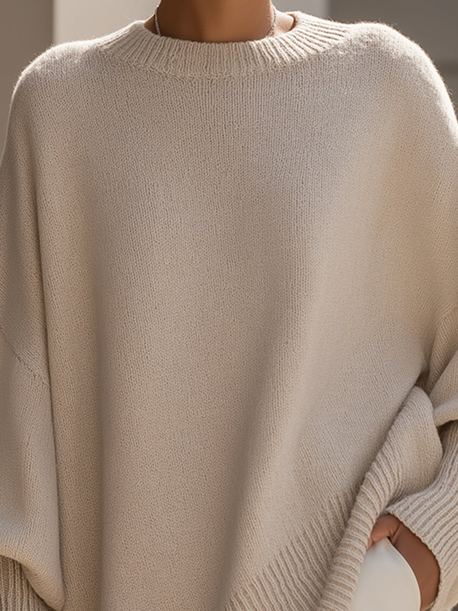 Oversized Lange Modieuze Trui - Van Dongen Mode