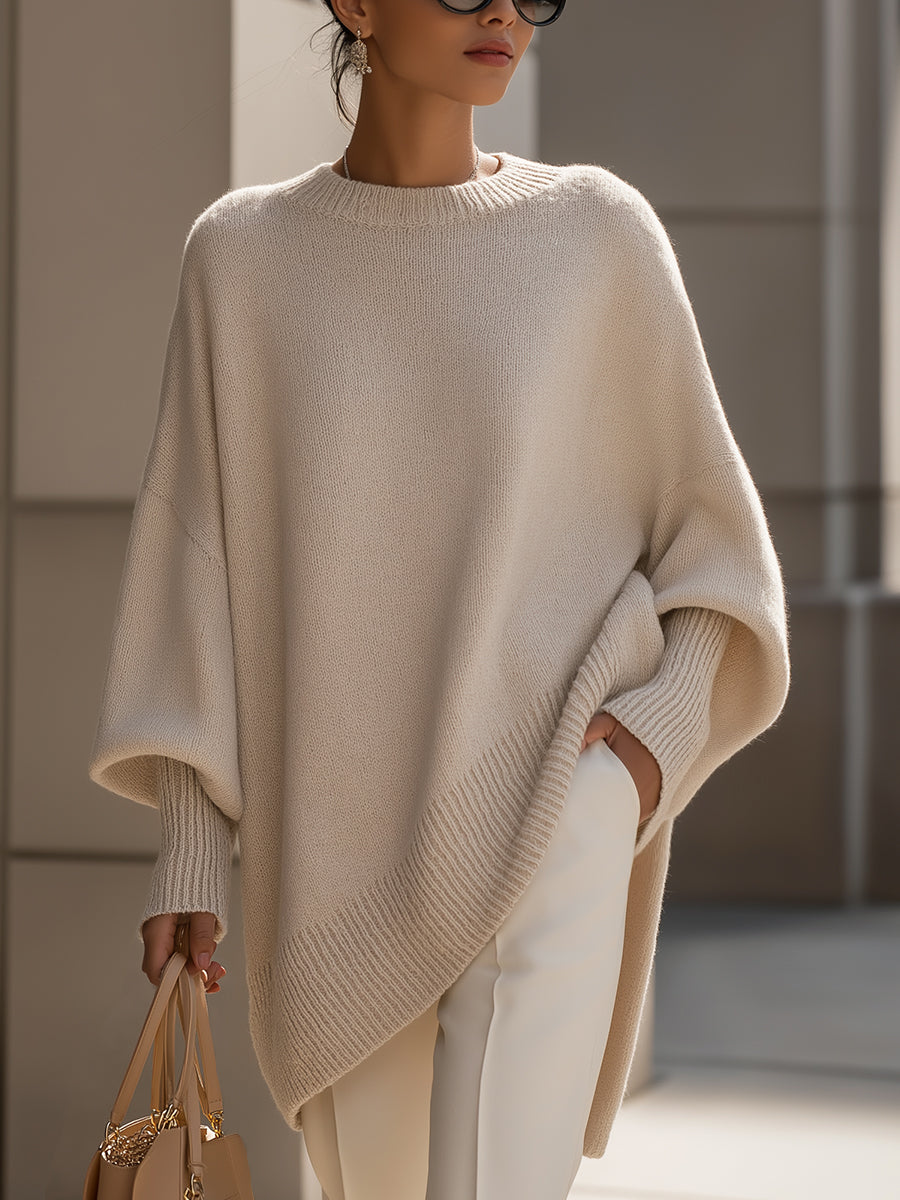 Oversized Lange Modieuze Trui - Van Dongen Mode