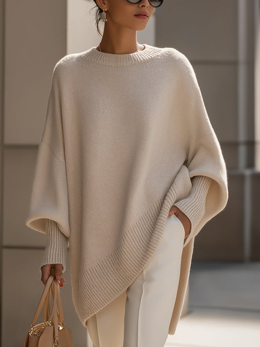 Oversized Lange Modieuze Trui - Van Dongen Mode