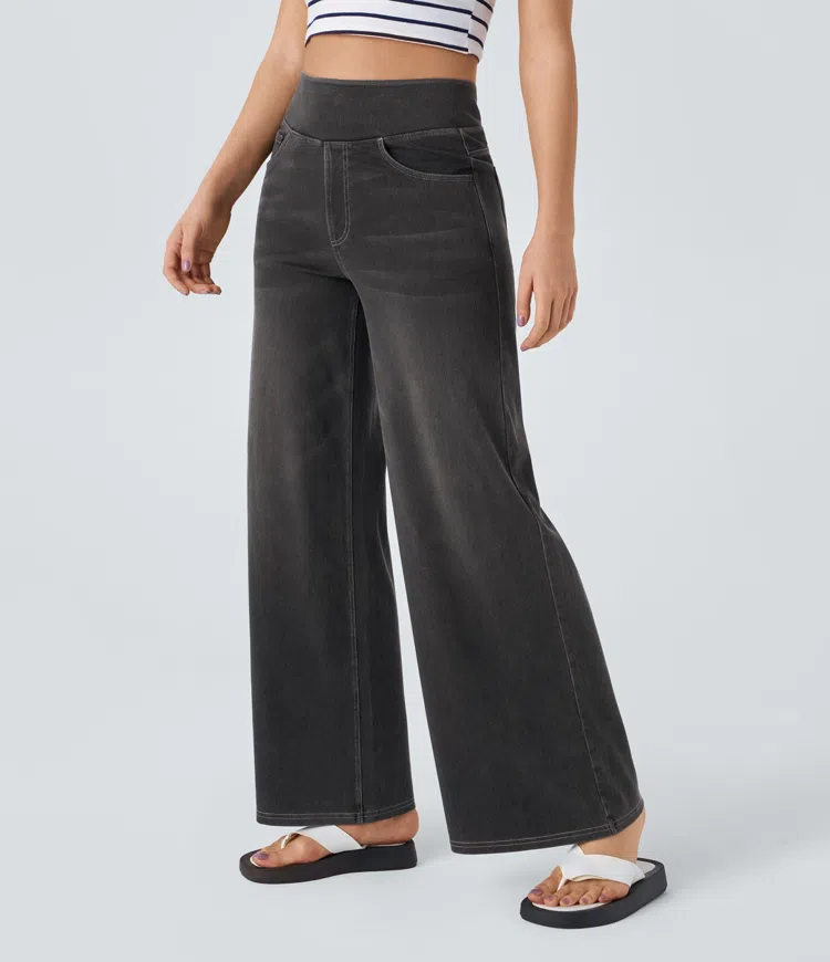 Comfortabele Jeans met Hoge Taille - Van Dongen Mode