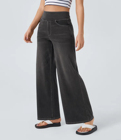 Comfortabele Jeans met Hoge Taille - Van Dongen Mode
