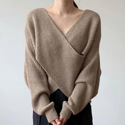 Elegante Kruisgebreide Trui - Van Dongen Mode