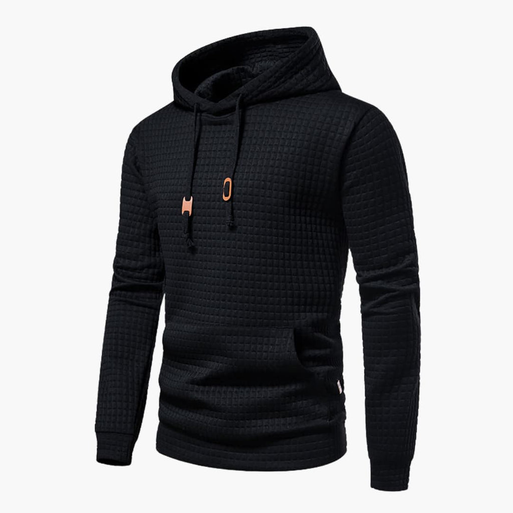 Comfortabele Herenhoodie met Ruitpatroon - Van Dongen Mode