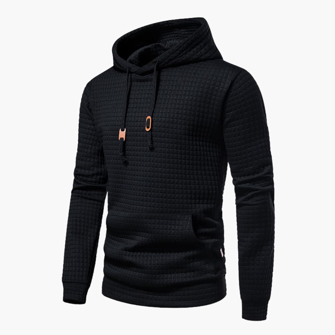 Comfortabele Herenhoodie met Ruitpatroon - Van Dongen Mode