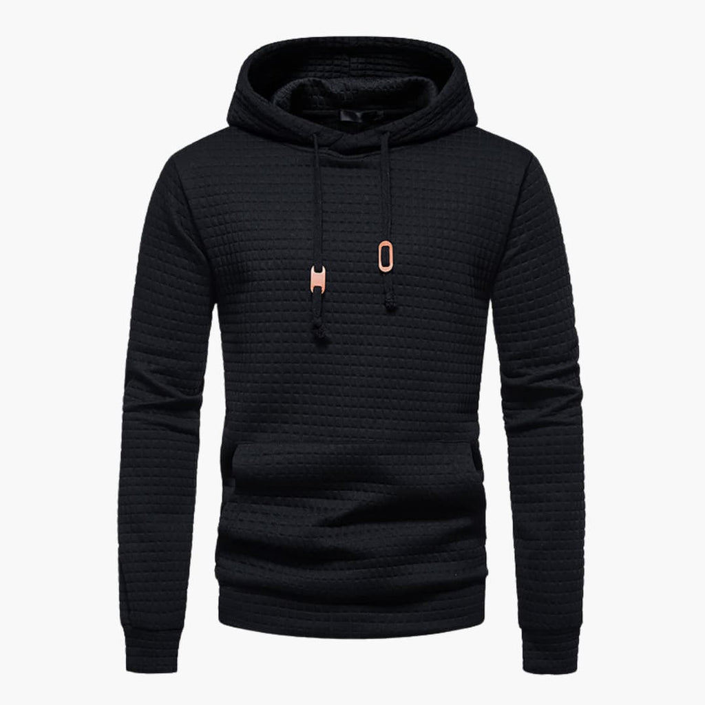 Comfortabele Herenhoodie met Ruitpatroon - Van Dongen Mode