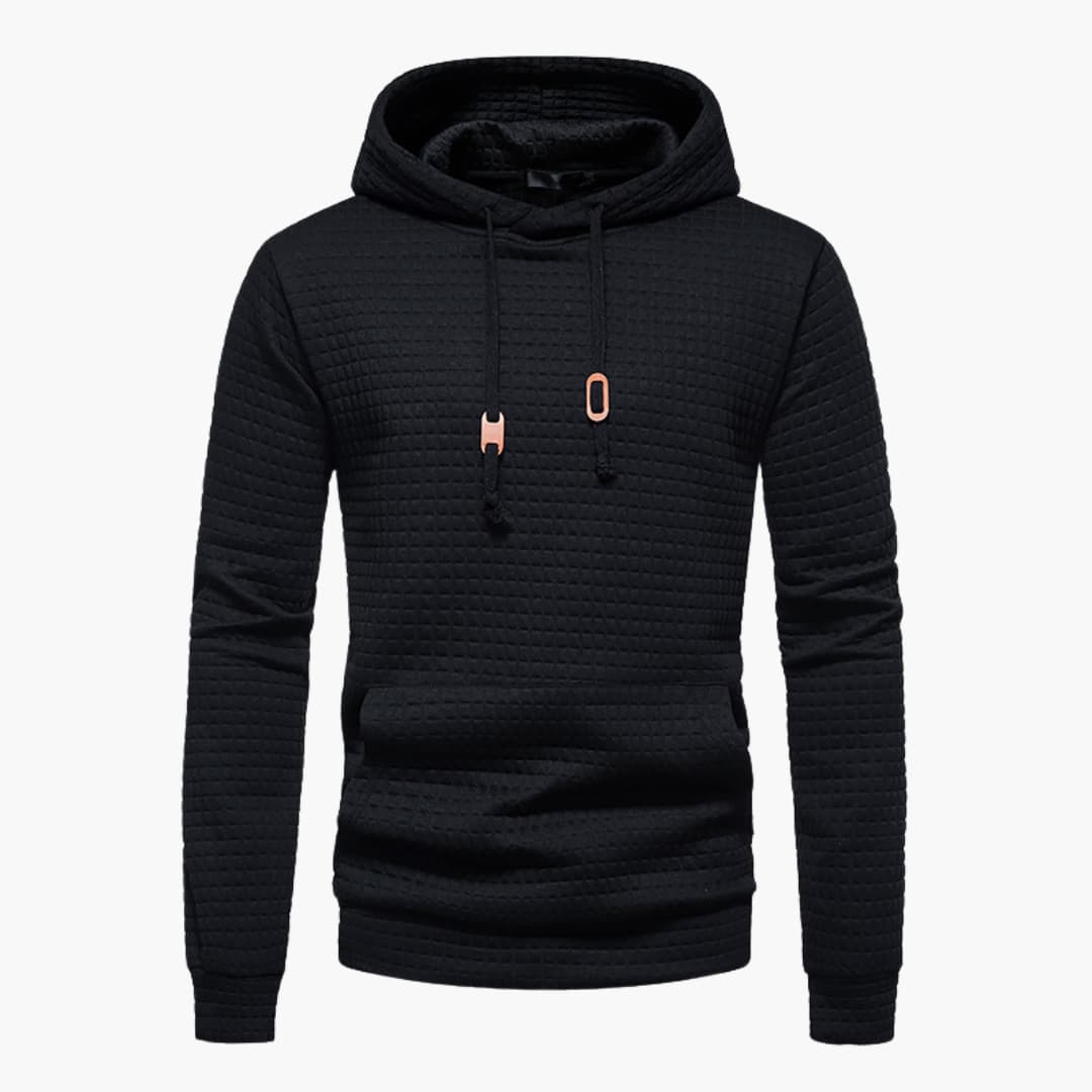 Comfortabele Herenhoodie met Ruitpatroon - Van Dongen Mode