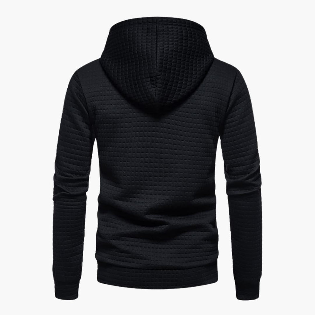 Comfortabele Herenhoodie met Ruitpatroon - Van Dongen Mode
