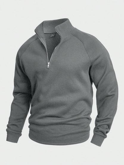 Comfortabele Herentrui met Halve Rits - Van Dongen Mode
