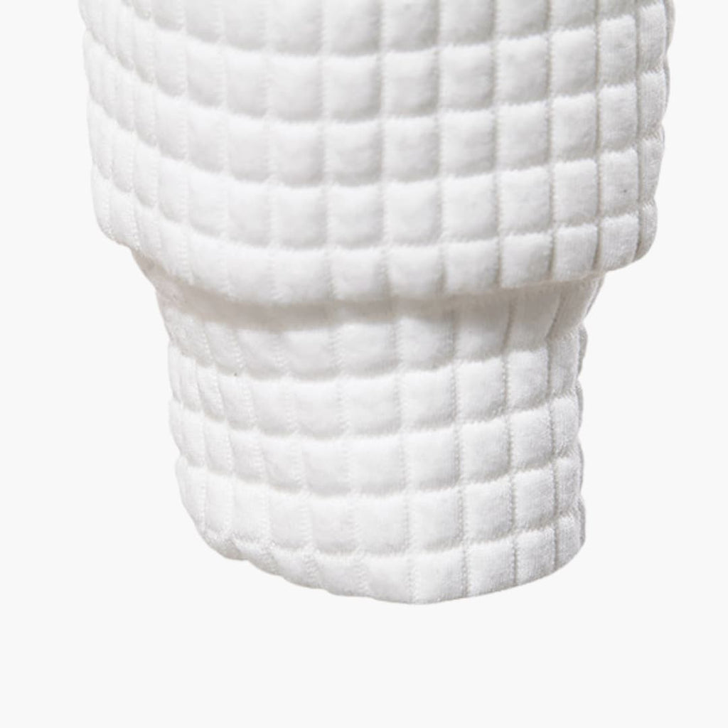Comfortabele Herenhoodie met Ruitpatroon - Van Dongen Mode