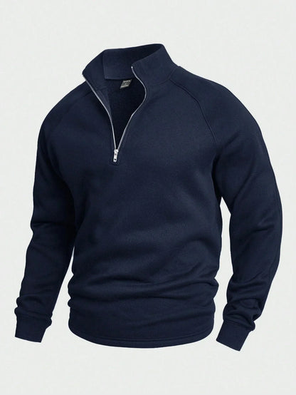 Comfortabele Herentrui met Halve Rits - Van Dongen Mode