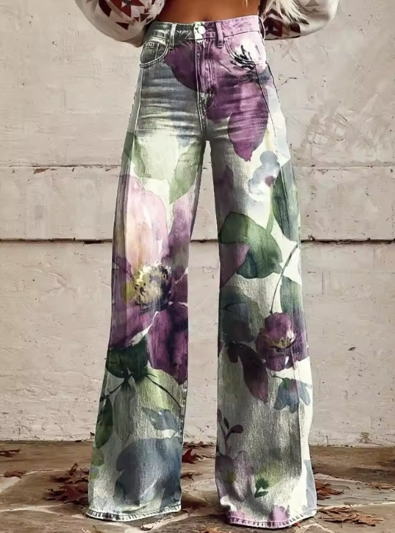 Boho Vintage Broek met Unieke en Verfijnde Stijl - Van Dongen Mode