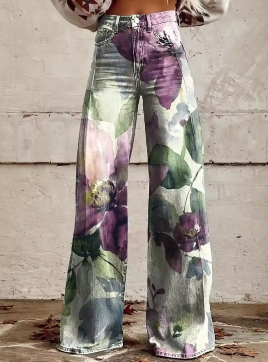 Boho Vintage Broek met Unieke en Verfijnde Stijl - Van Dongen Mode