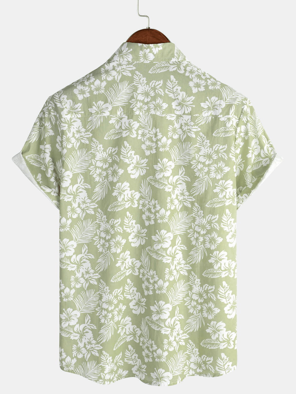 Katoenen Hawaïoverhemd met Bloemenpatroon - Van Dongen Mode