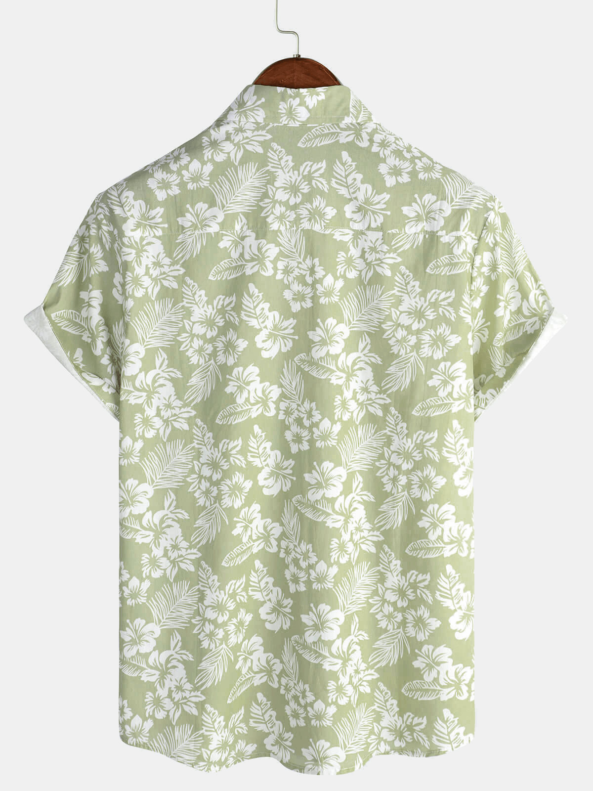 Katoenen Hawaïoverhemd met Bloemenpatroon - Van Dongen Mode