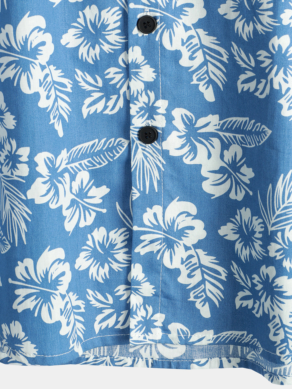 Katoenen Hawaïoverhemd met Bloemenpatroon - Van Dongen Mode