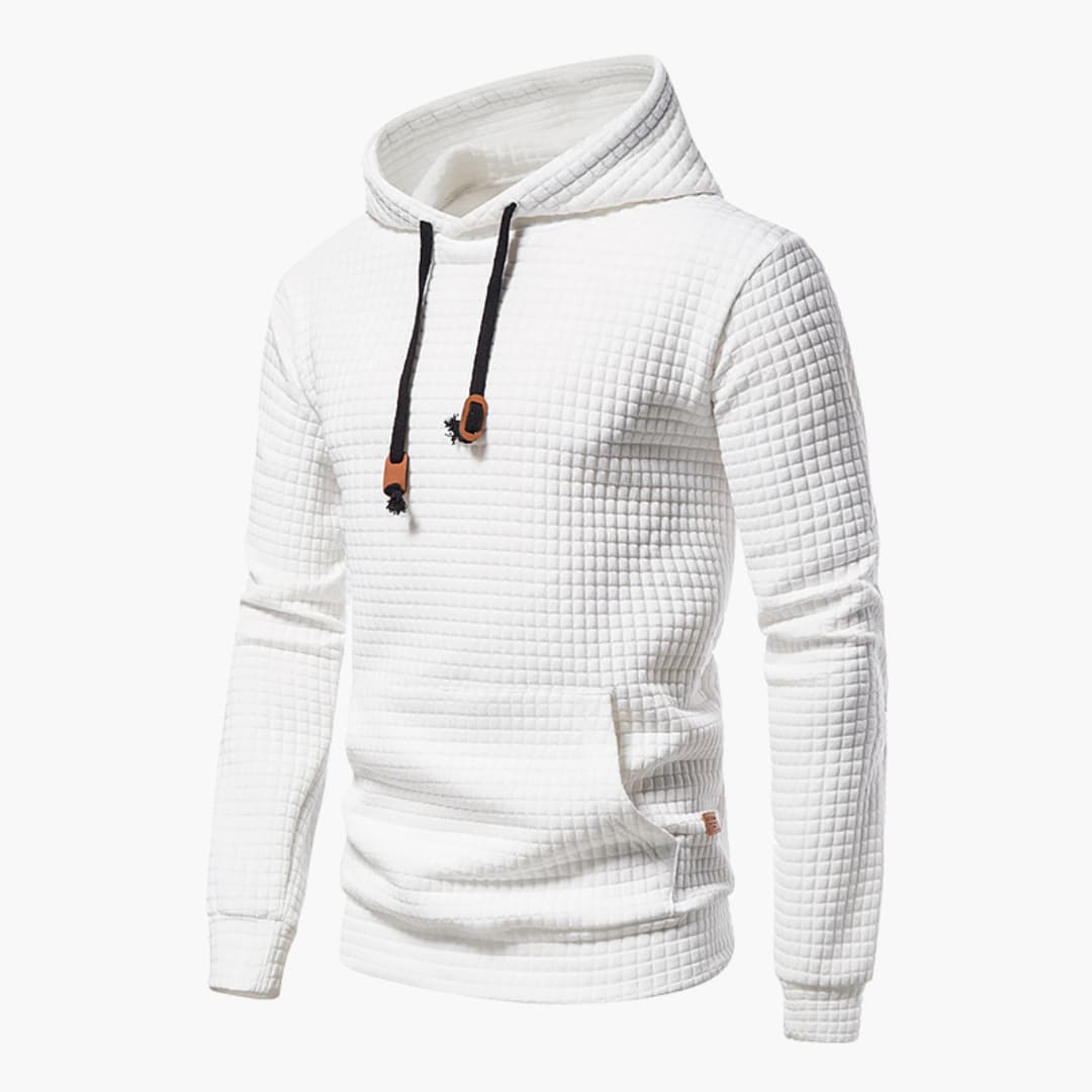 Comfortabele Herenhoodie met Ruitpatroon - Van Dongen Mode