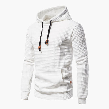 Comfortabele Herenhoodie met Ruitpatroon - Van Dongen Mode