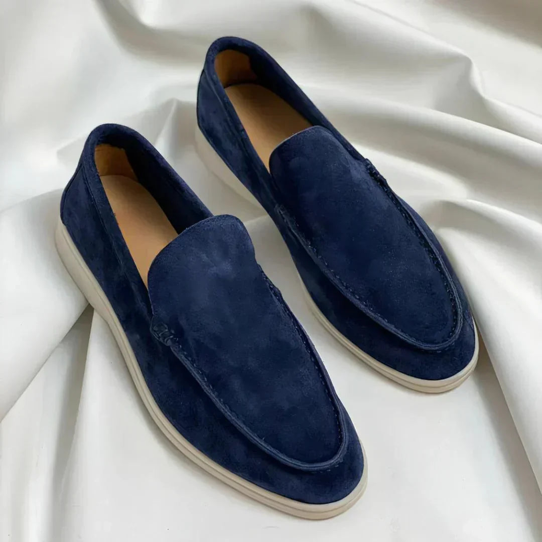Elegante Suède Herenloafers - Van Dongen Mode