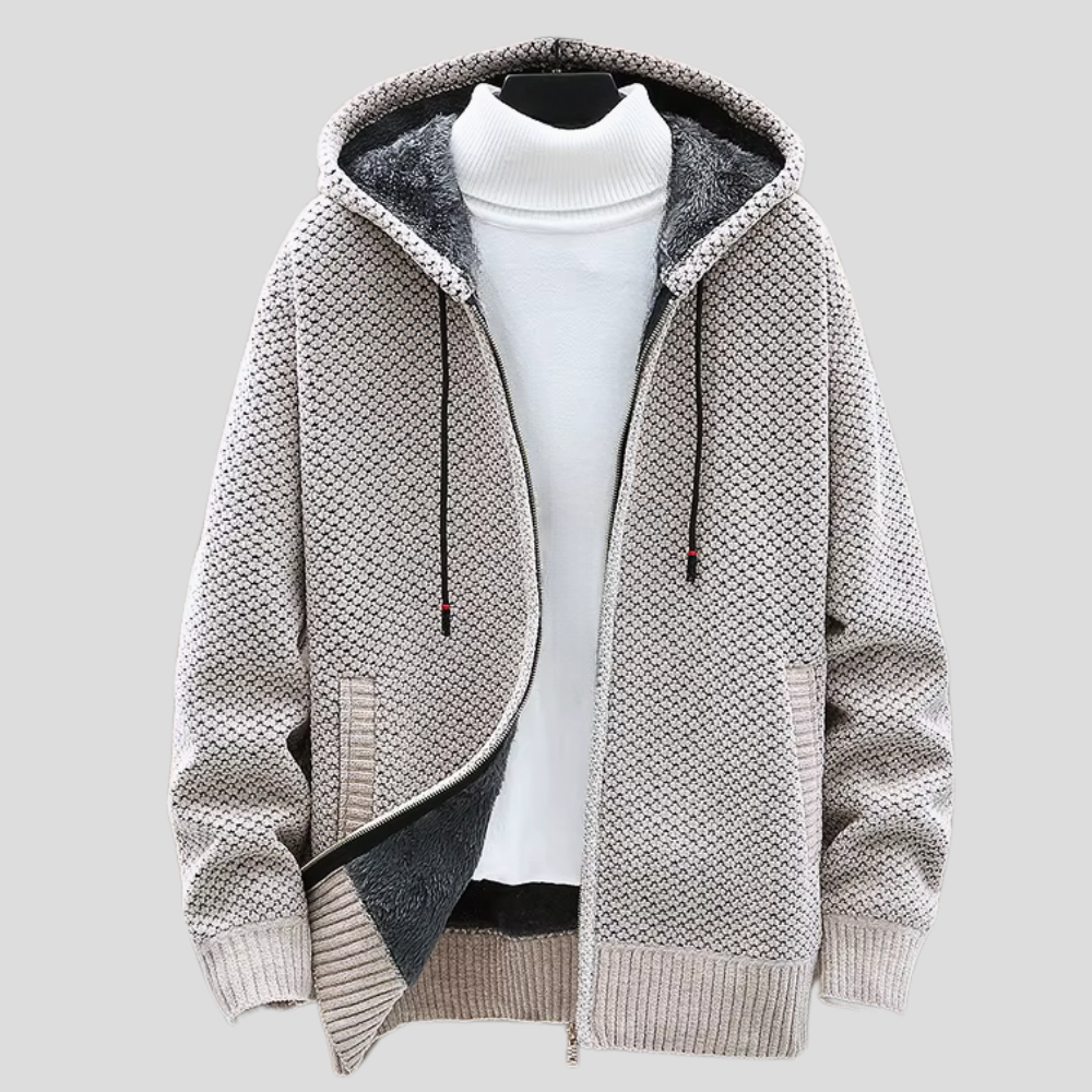 Gebreide Hoodie met Teddyvoering - Van Dongen Mode