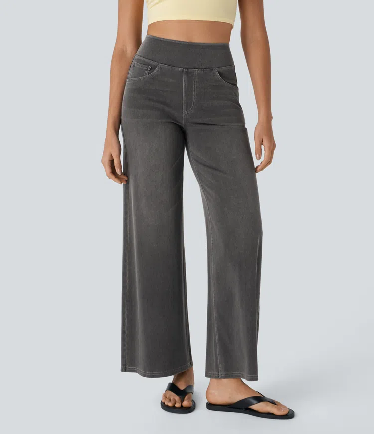 Comfortabele Jeans met Hoge Taille - Van Dongen Mode
