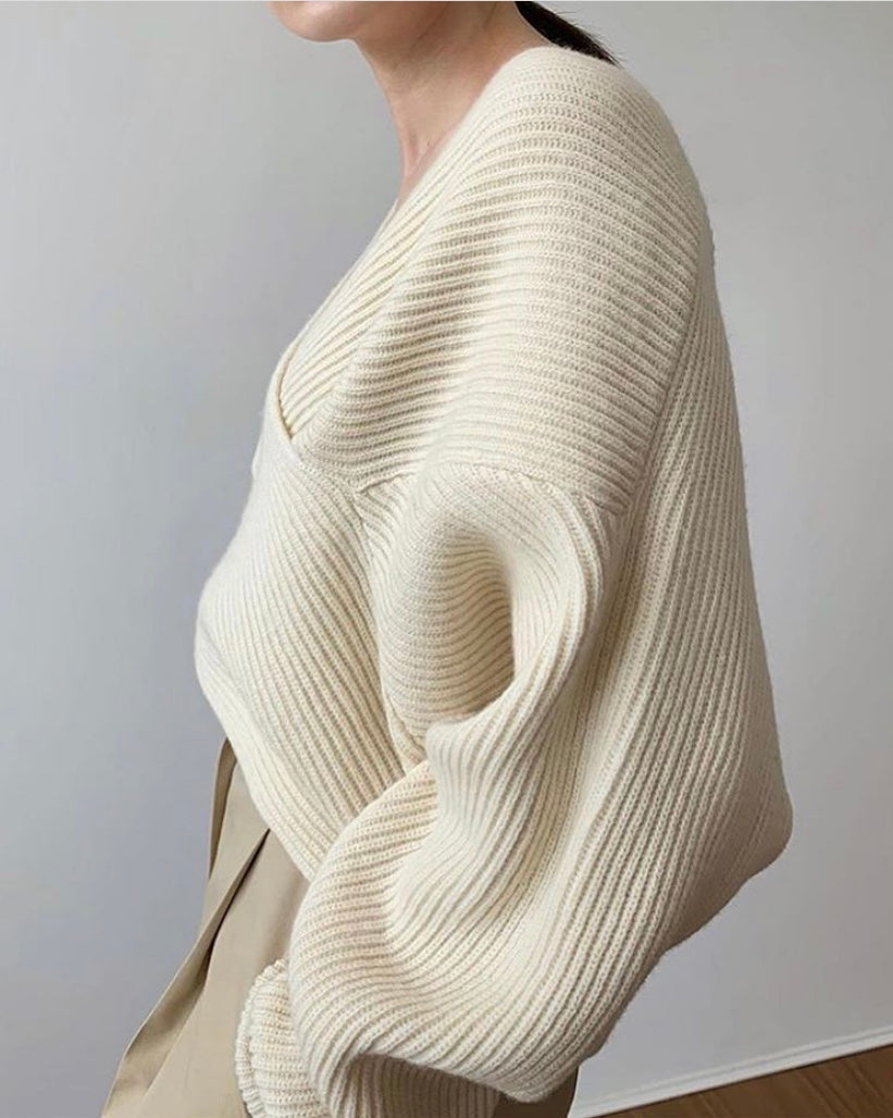 Elegante Kruisgebreide Trui - Van Dongen Mode