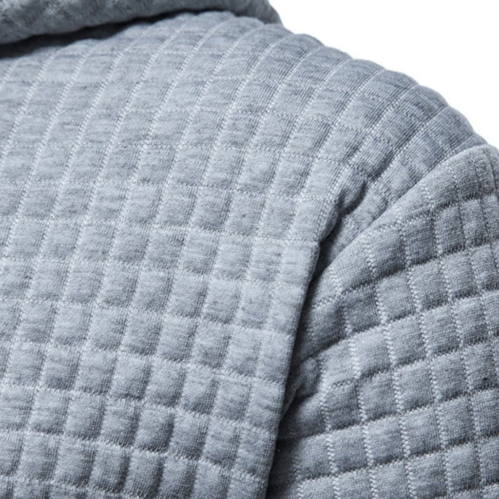 Comfortabele Herenhoodie met Ruitpatroon - Van Dongen Mode