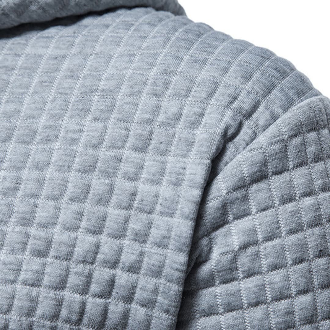 Comfortabele Herenhoodie met Ruitpatroon - Van Dongen Mode