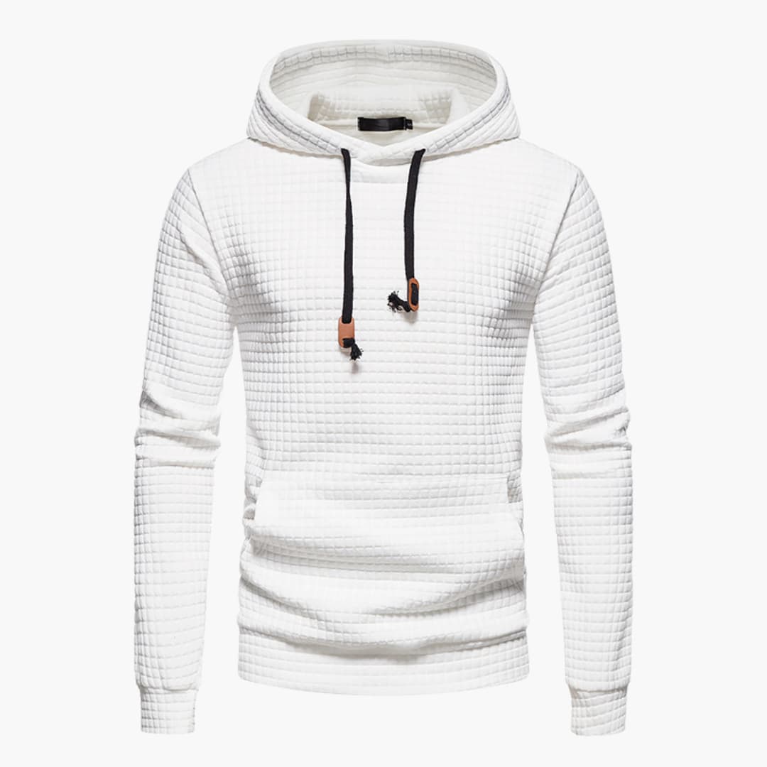 Comfortabele Herenhoodie met Ruitpatroon - Van Dongen Mode