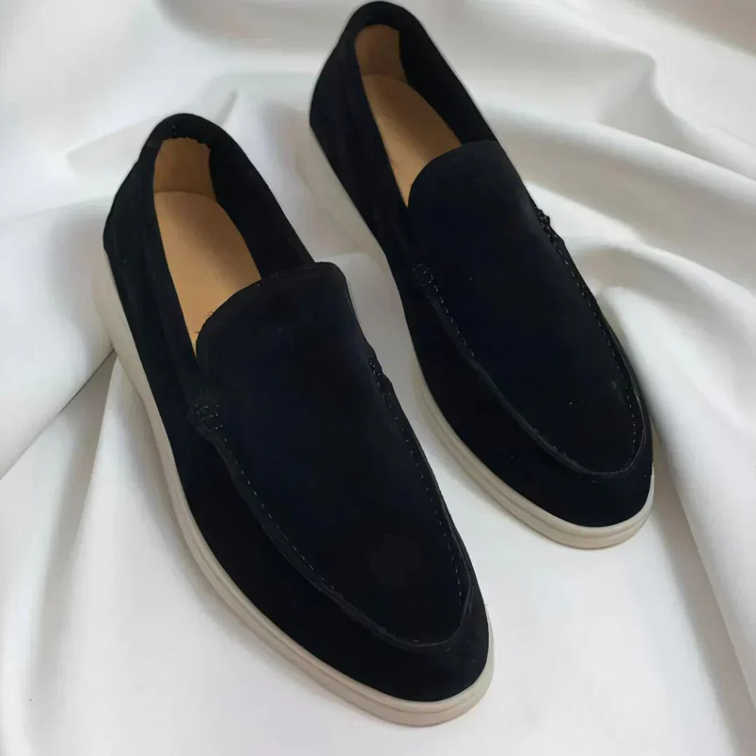 Elegante Suède Herenloafers - Van Dongen Mode