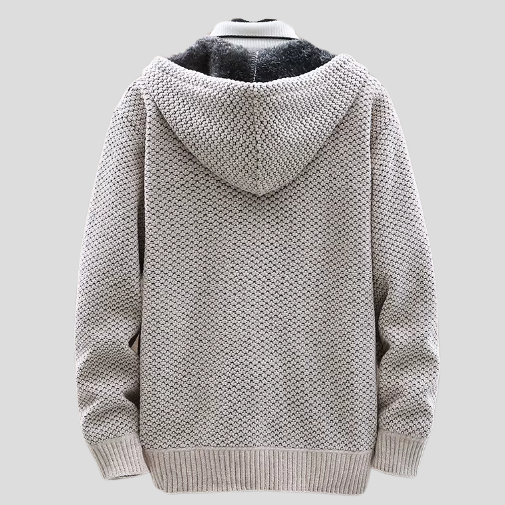 Gebreide Hoodie met Teddyvoering - Van Dongen Mode
