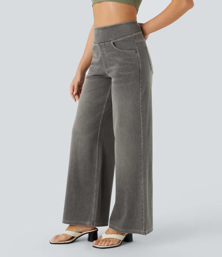 Comfortabele Jeans met Hoge Taille - Van Dongen Mode