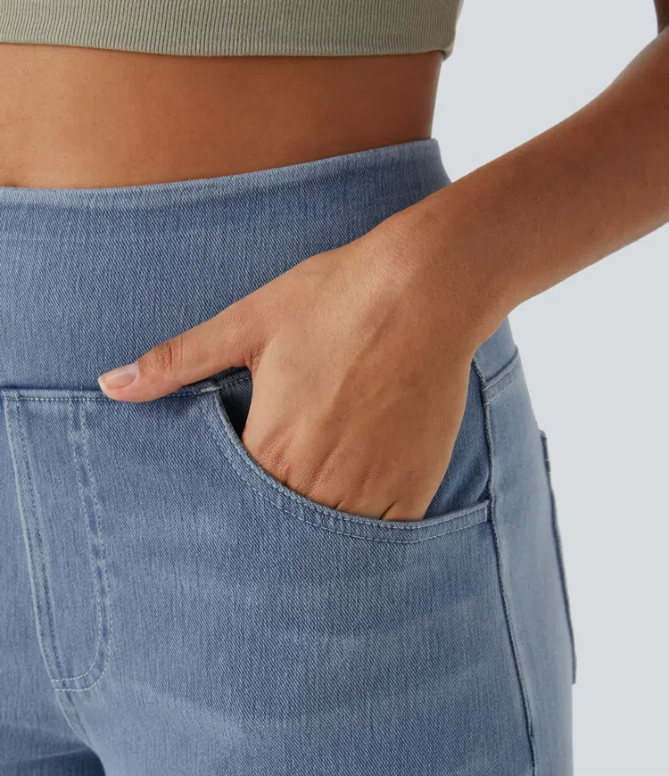 Comfortabele Jeans met Hoge Taille - Van Dongen Mode