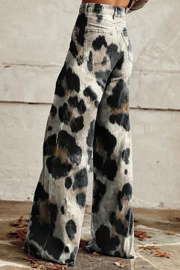 Boho Vintage Broek met Chic Print - Van Dongen Mode