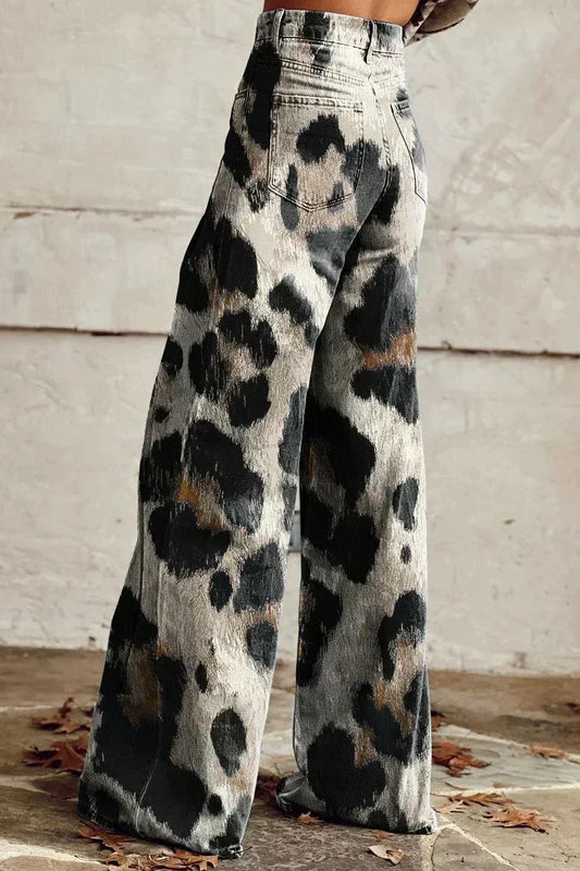 Boho Vintage Broek met Chic Print - Van Dongen Mode