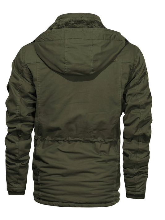 Lange Outdoor Herenjas met Pluche Voering - Van Dongen Mode
