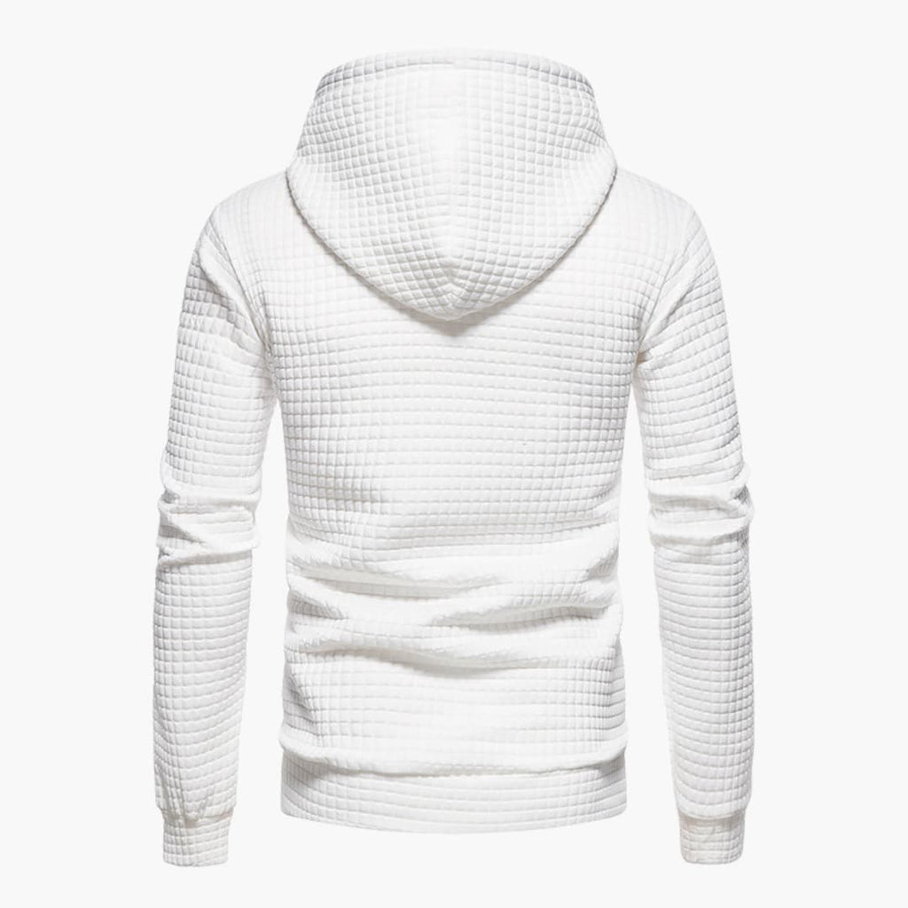 Comfortabele Herenhoodie met Ruitpatroon - Van Dongen Mode