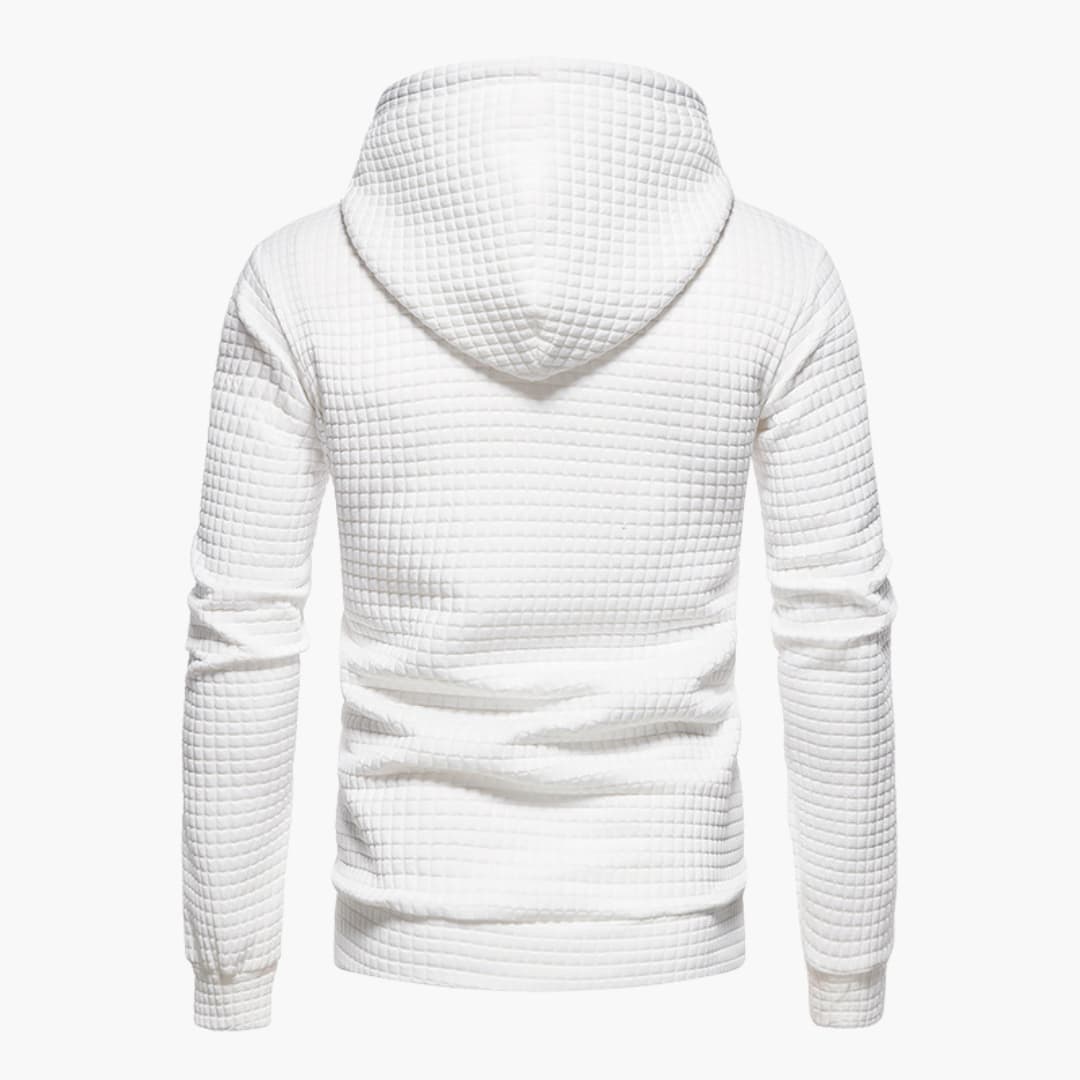 Comfortabele Herenhoodie met Ruitpatroon - Van Dongen Mode