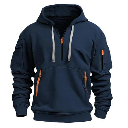 Warme Hoodie met Ritszakken - Van Dongen Mode