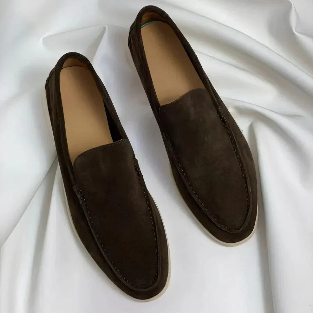 Elegante Suède Herenloafers - Van Dongen Mode