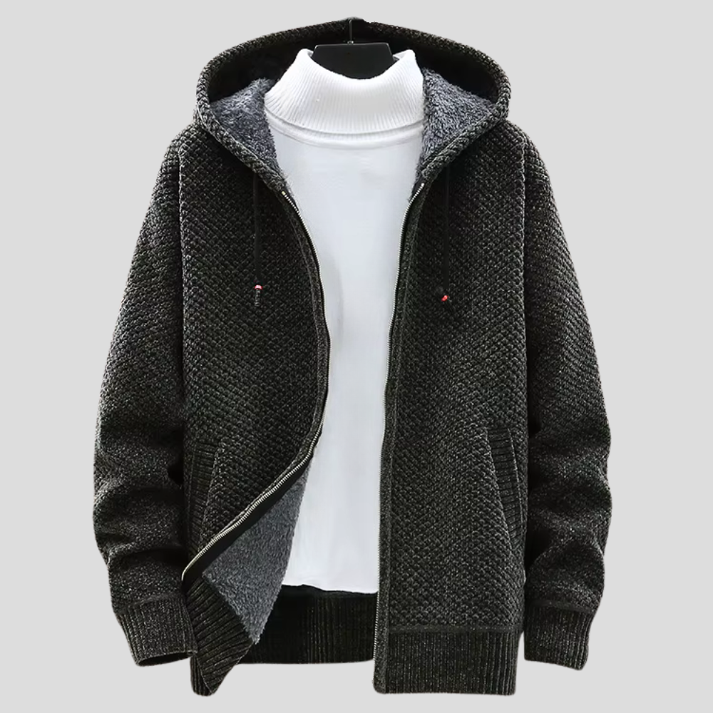 Gebreide Hoodie met Teddyvoering - Van Dongen Mode
