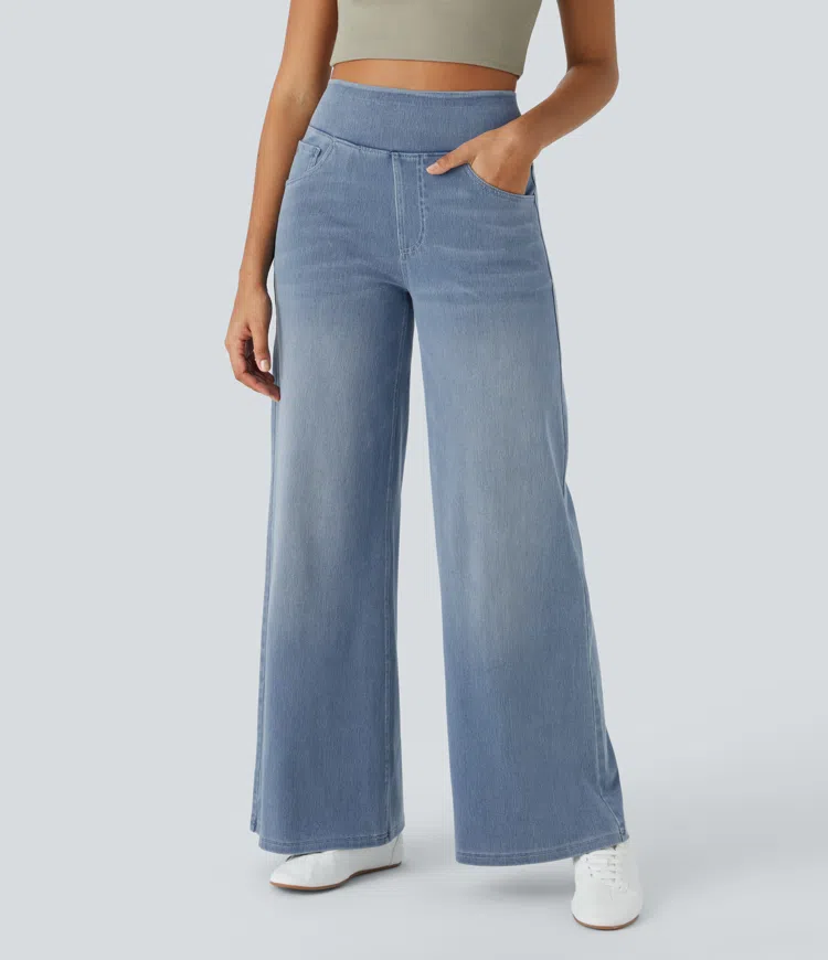 Comfortabele Jeans met Hoge Taille - Van Dongen Mode