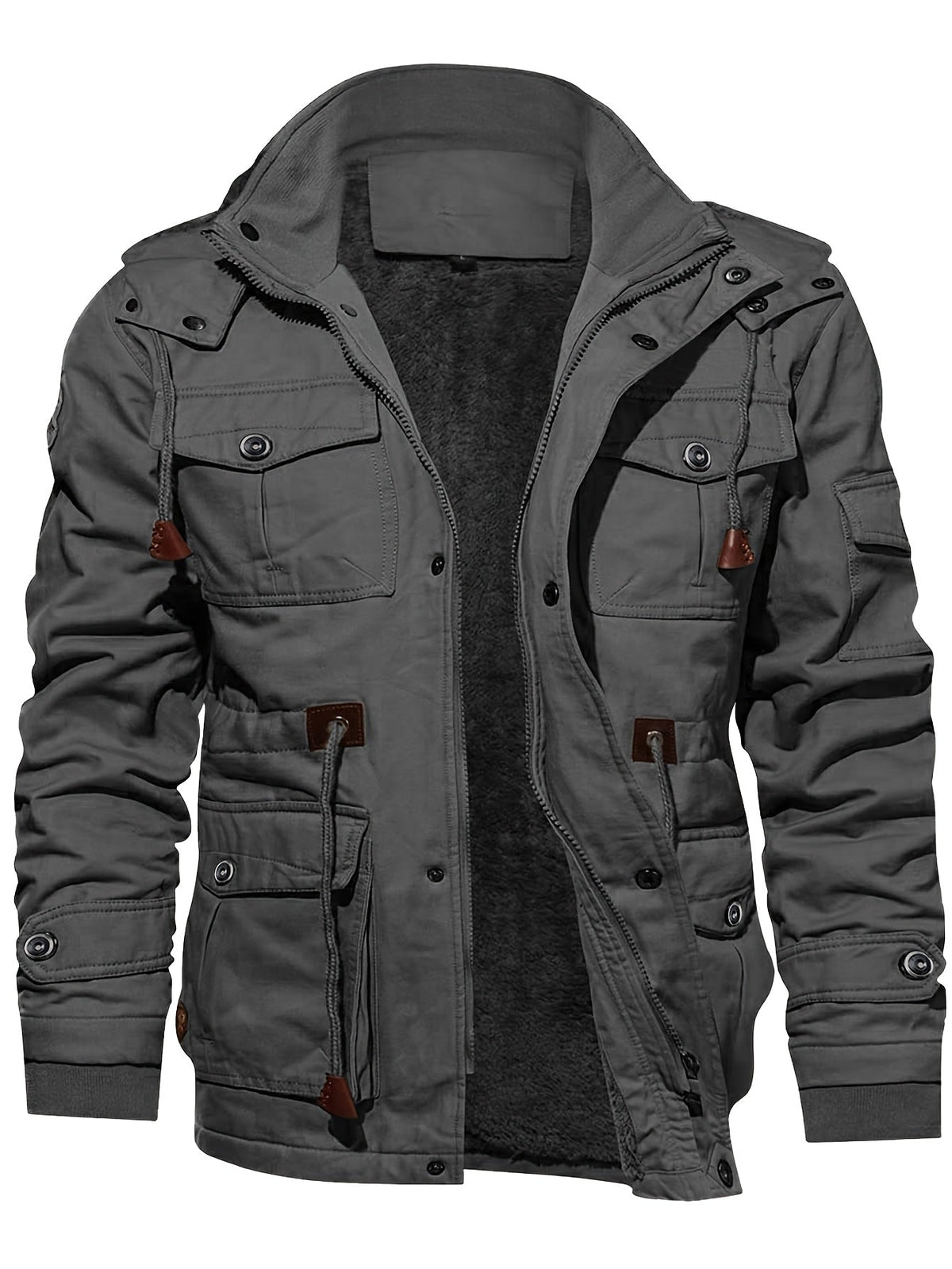 Lange Outdoor Herenjas met Pluche Voering - Van Dongen Mode