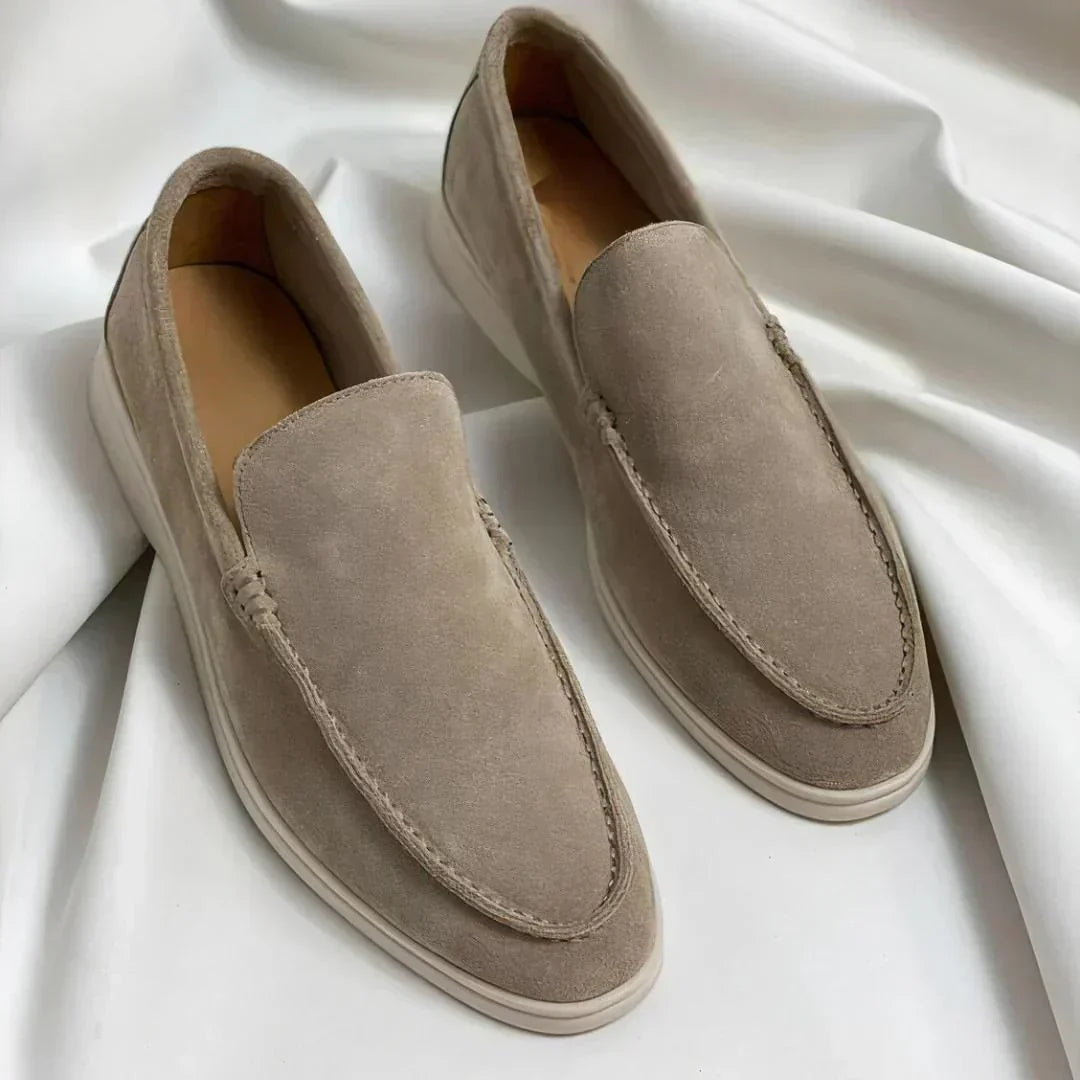 Elegante Suède Herenloafers - Van Dongen Mode