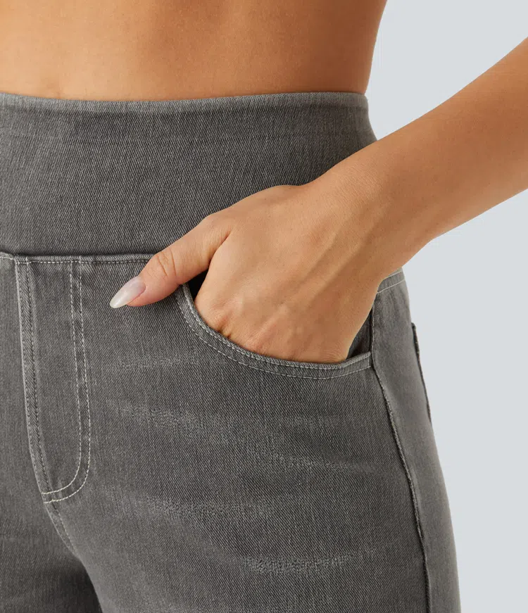 Comfortabele Jeans met Hoge Taille - Van Dongen Mode