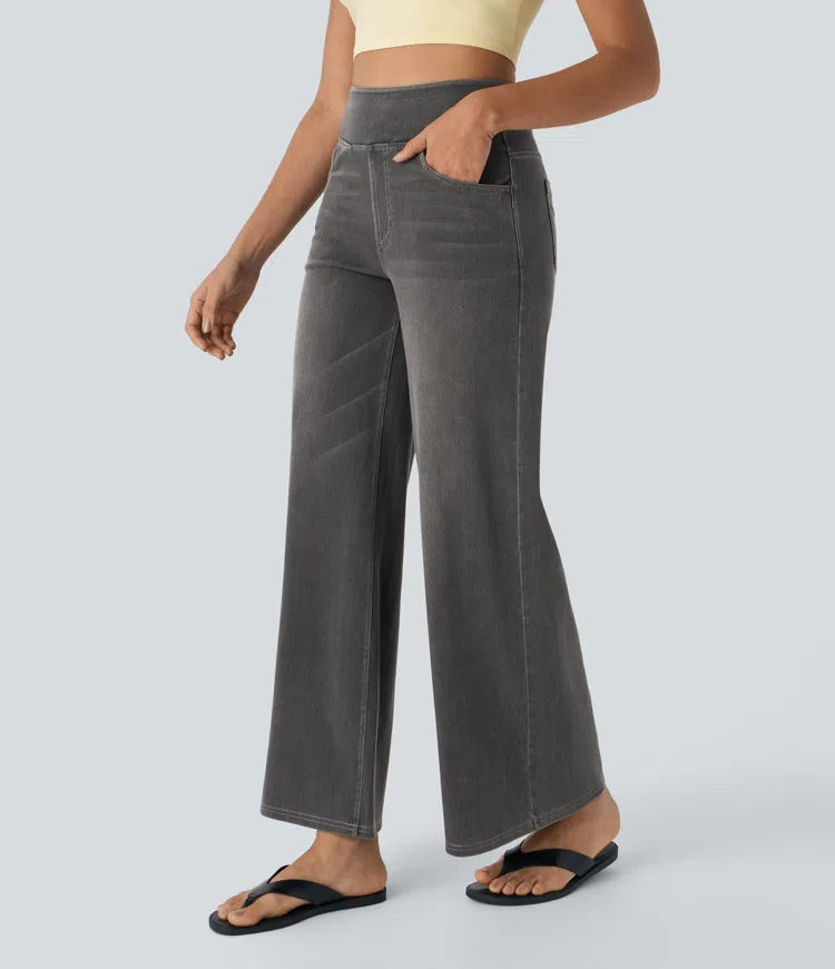 Comfortabele Jeans met Hoge Taille - Van Dongen Mode