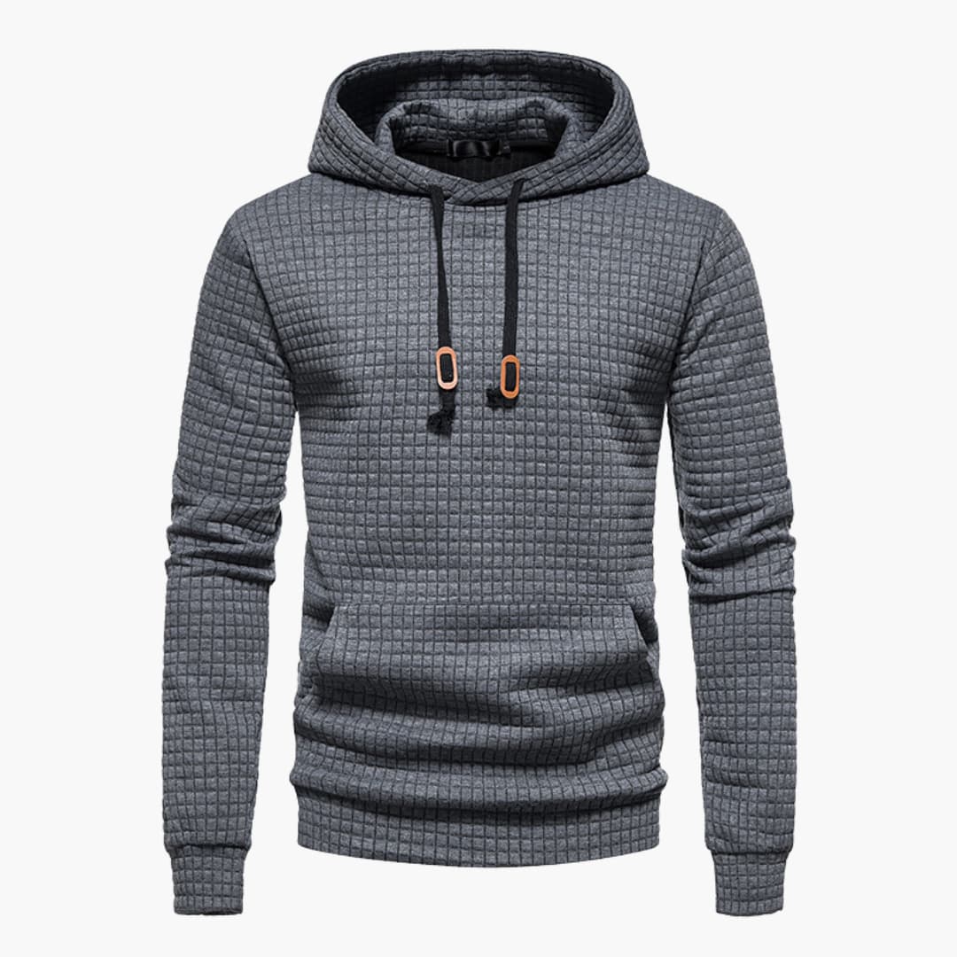 Comfortabele Herenhoodie met Ruitpatroon - Van Dongen Mode