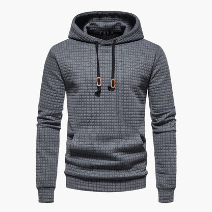 Comfortabele Herenhoodie met Ruitpatroon - Van Dongen Mode