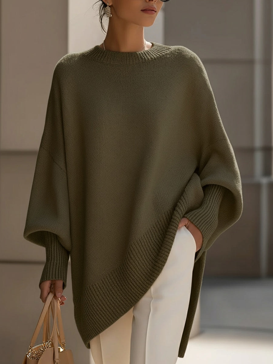 Oversized Lange Modieuze Trui - Van Dongen Mode