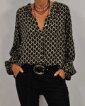 Relaxed V-Hals Midi-Shirt - Van Dongen Mode